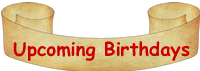 Upcoming Birthdays